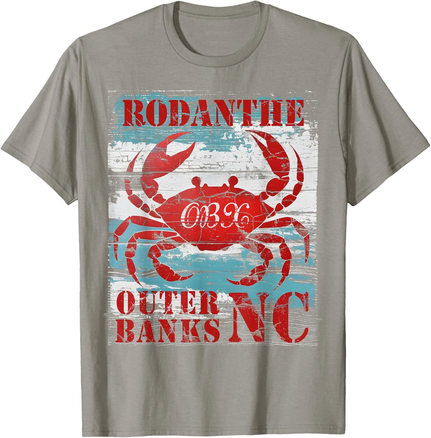 Rodanthe Outer Banks North Carolina Crab OBX Beach Lover T-Shirt - T-Shirt | Sand