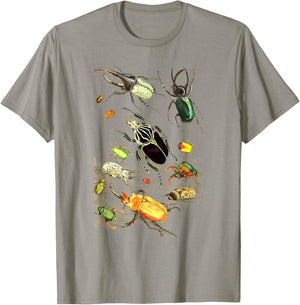 Insects Collection Species Bugs vintage Chart Entomology T-Shirt - T-Shirt | Sand