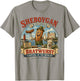 Sheboygan Wisconsin - Bratwurst Capital - Cartoon Mascot T-Shirt - T-Shirt | Sand