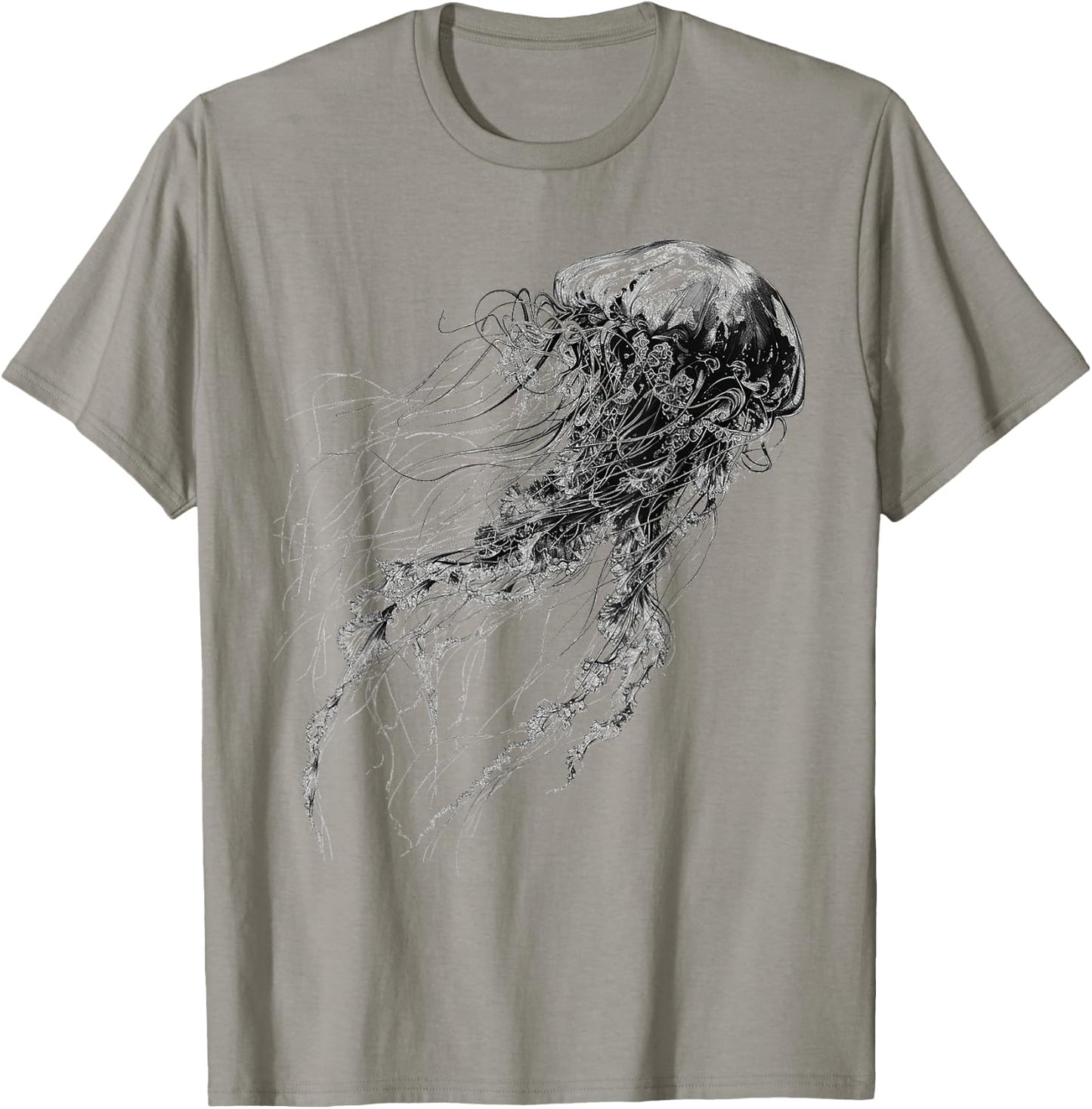 Jellyfish Animal Print Graphic Jellyfish , white, S T-Shirt - T-Shirt | Sand
