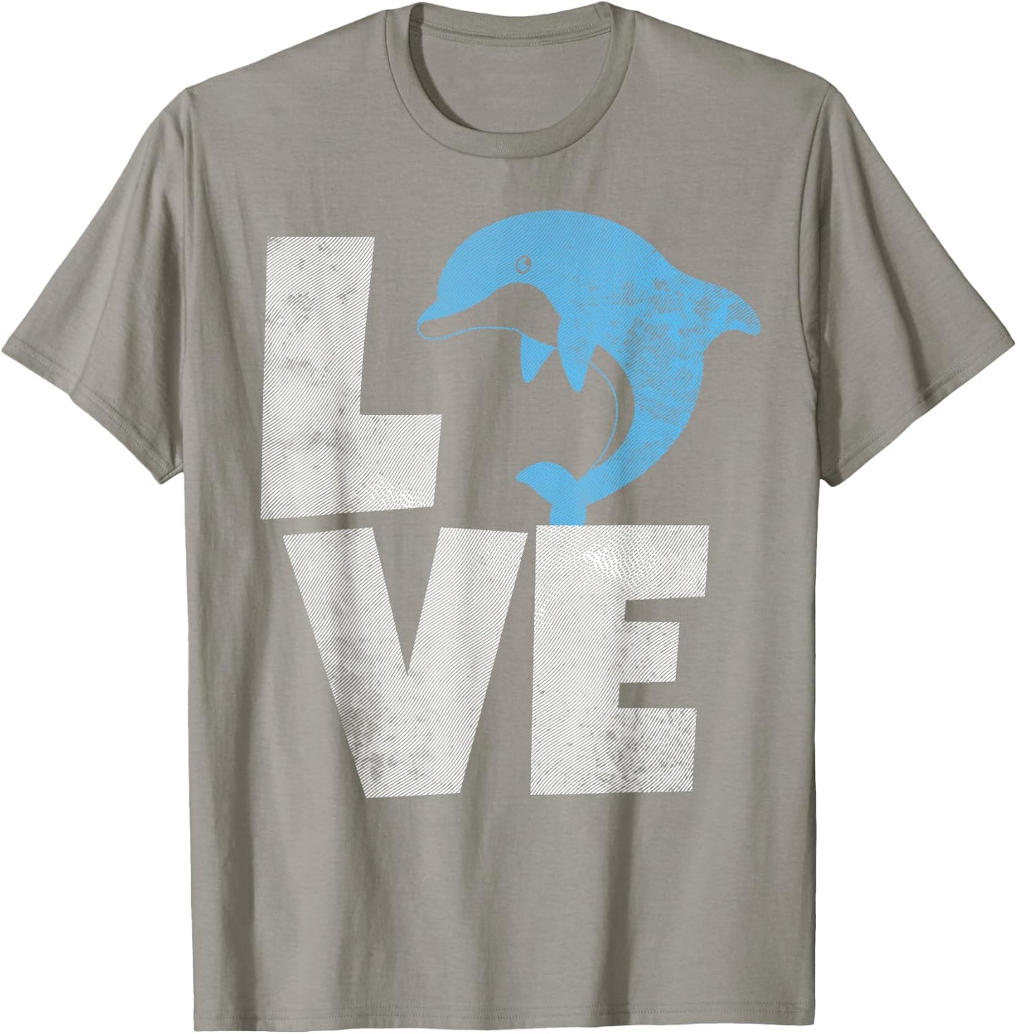 Love Heart Dolphins Dolpin Lover Ocean Sea Animal T-Shirt - T-Shirt | Sand
