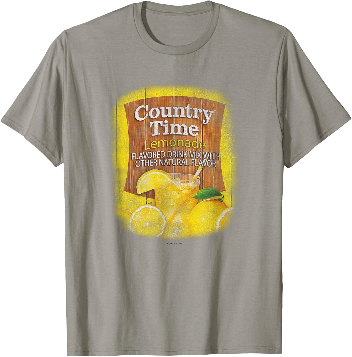 Country Time Lemonade Flavored Drink Natural Flavor Logo T-Shirt - T-Shirt | Sand
