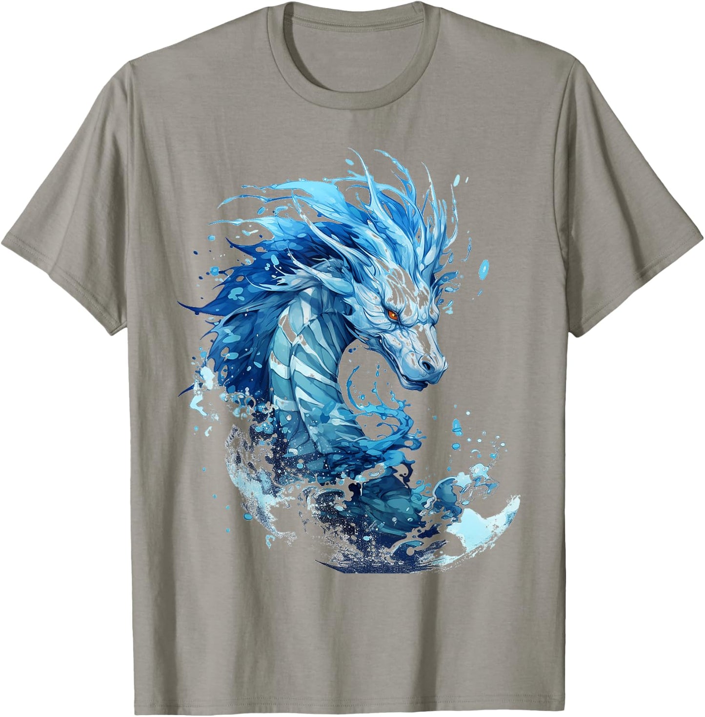Abstract Dragon Pattern Painting Illustration Animal Dragon , white, S T-Shirt - T-Shirt | Sand