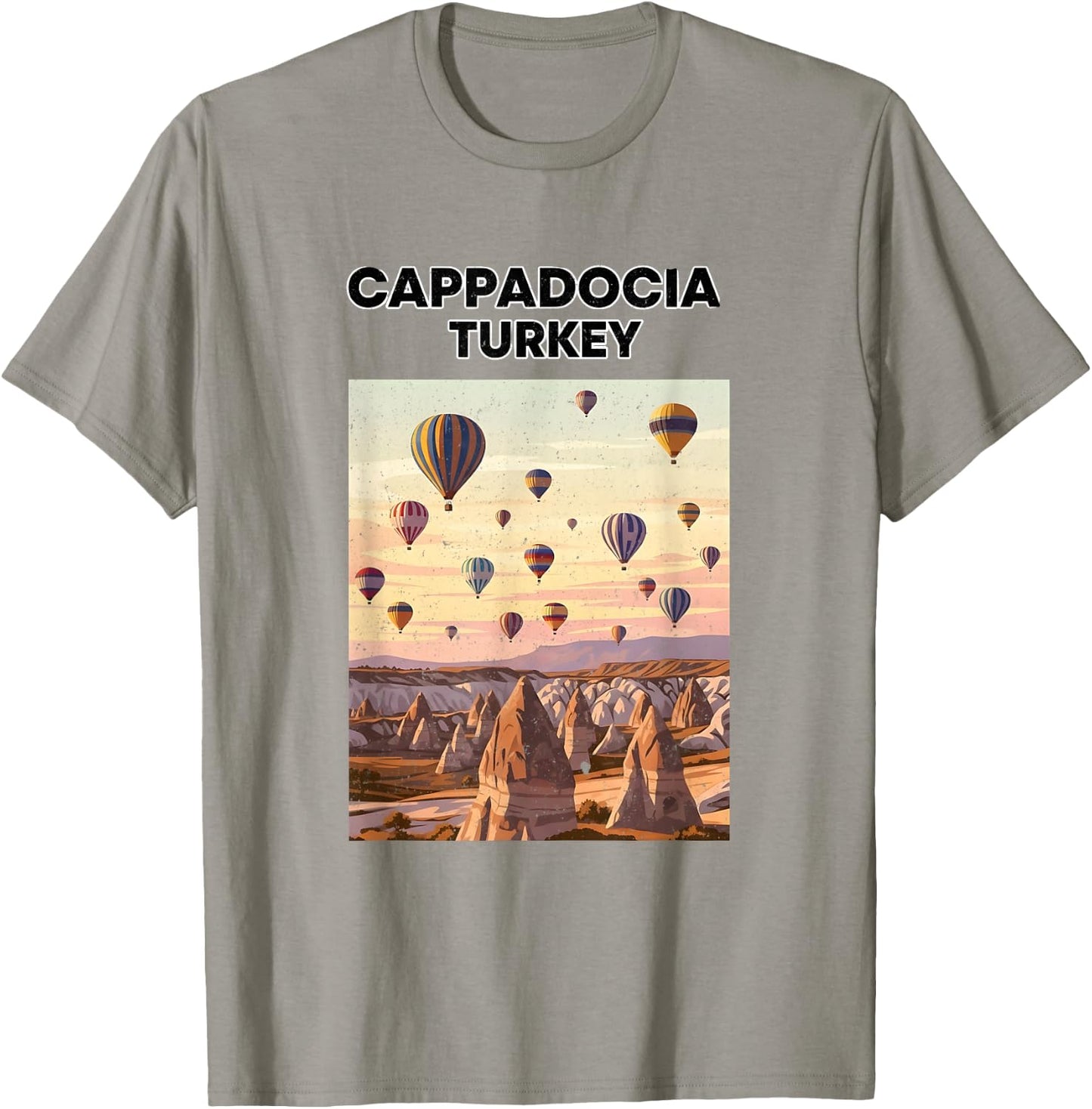 Montgolfière Turquie Cappadoce T-Shirt - T-Shirt | Sand