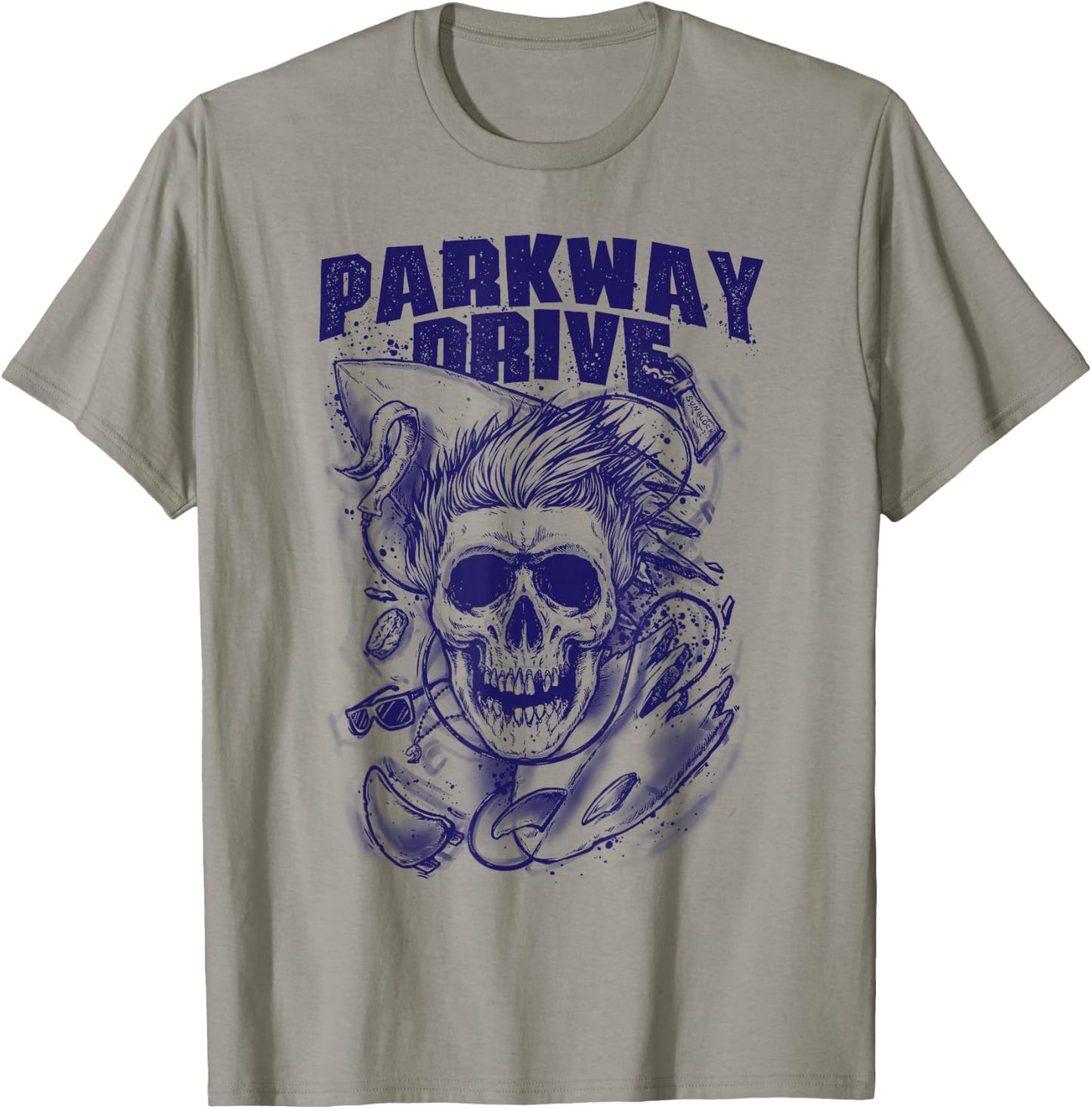 Parkway Drive - Official Merchandise - Surfer Skull - White T-Shirt - T-Shirt | Sand