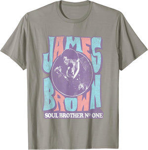 James Brown Soul Brother Number One T-Shirt - T-Shirt | Sand