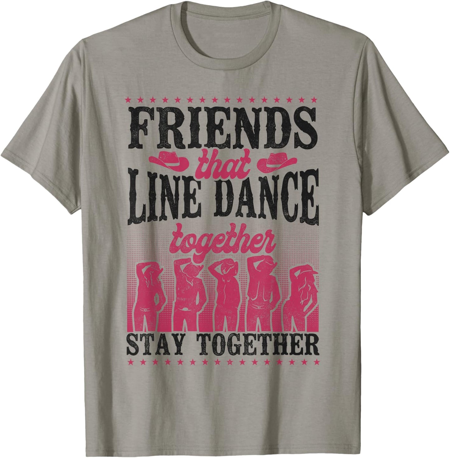 Line Dancing Dance Teacher Friends Buddies Besties Friends T-Shirt - T-Shirt | Sand