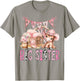 Rodeo Big Sister Pink Cowgirl Coquette 1St Birthday Girl T-Shirt - T-Shirt | Sand