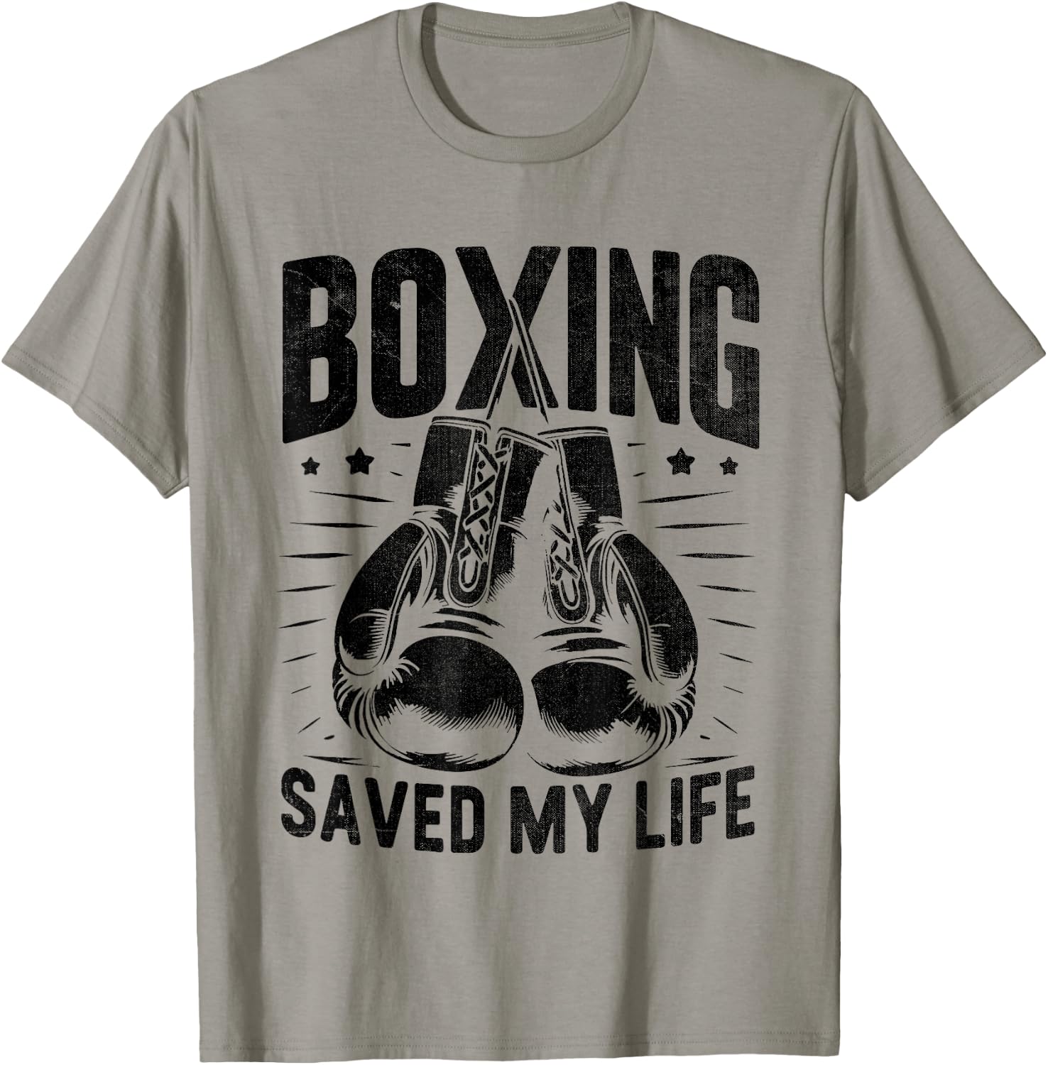 Boxing Saved My Life Boxer Fighter Boxers T-Shirt - T-Shirt | Sand