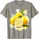 Lemon Fruit Motif Artwork Lemon , White T-Shirt - T-Shirt | Sand