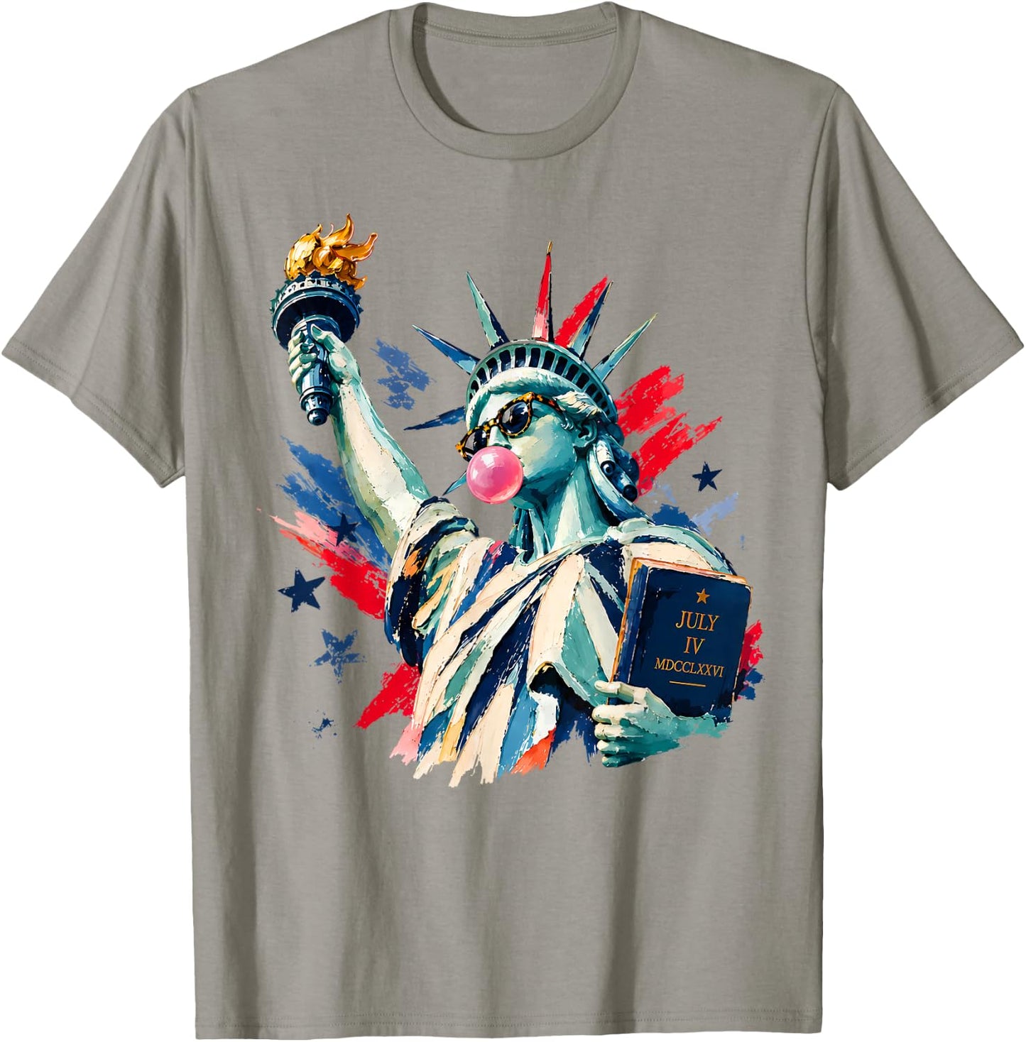 250 Years America Statue of Liberty 4th of July USA Vintage T-Shirt - T-Shirt | Sand