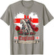 St Georges Day England Idea & English Flag Heart T-Shirt - T-Shirt | Sand