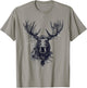 Elk Animal Print Zoo Drawing Illustration Abstract Elk , white, S T-Shirt - T-Shirt | Sand