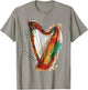 Harpe Dessin Art Motif Musique Graphique T-Shirt - T-Shirt | Sand