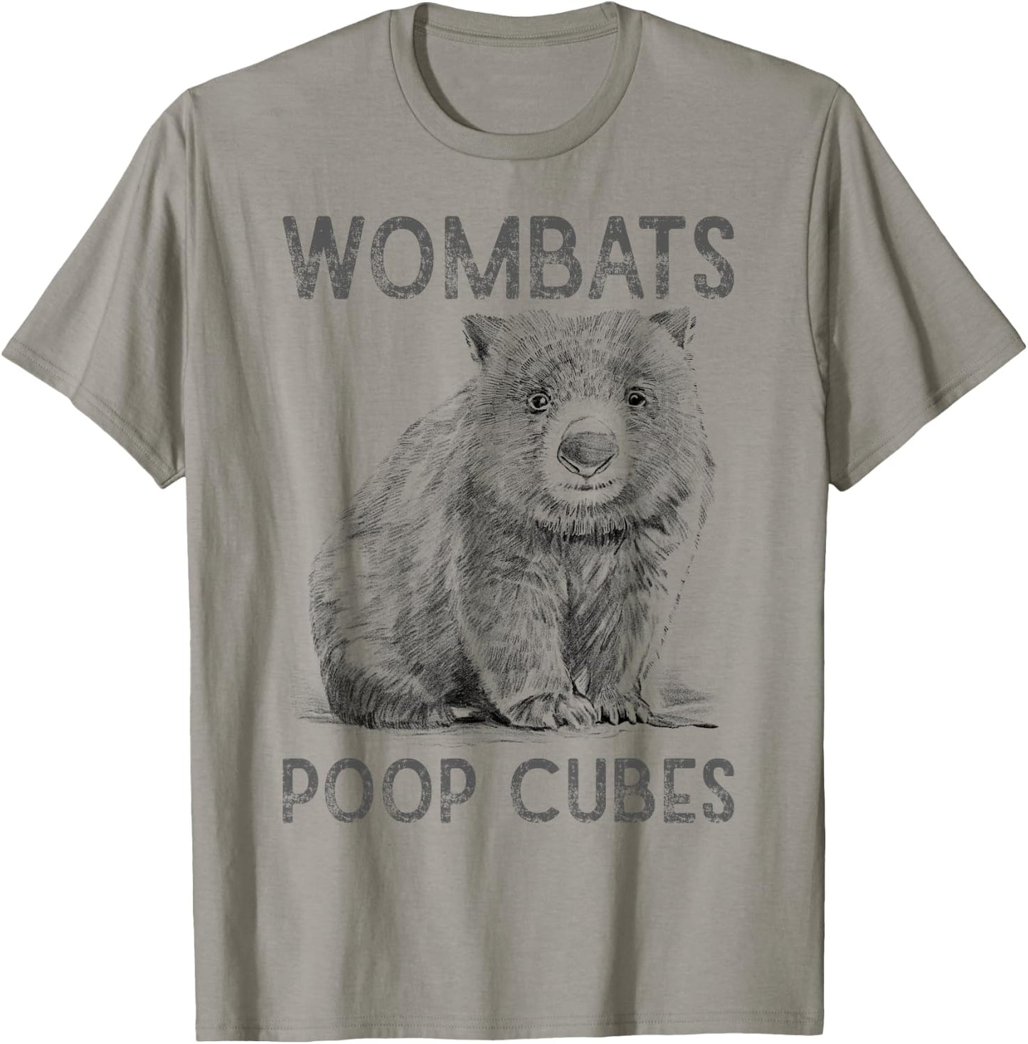 Wombats Poop Cubes For A Wombats Lover T-Shirt - T-Shirt | Sand