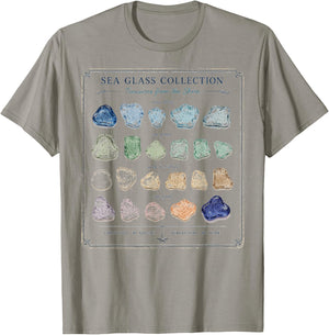 Sea Glass Collection Vintage Beach Treasure T-Shirt - T-Shirt | Sand