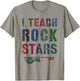 I TEACH ROCKSTARS Teacher 1st 2nd 3rd Grade Educational Band T-Shirt - T-Shirt | Sand