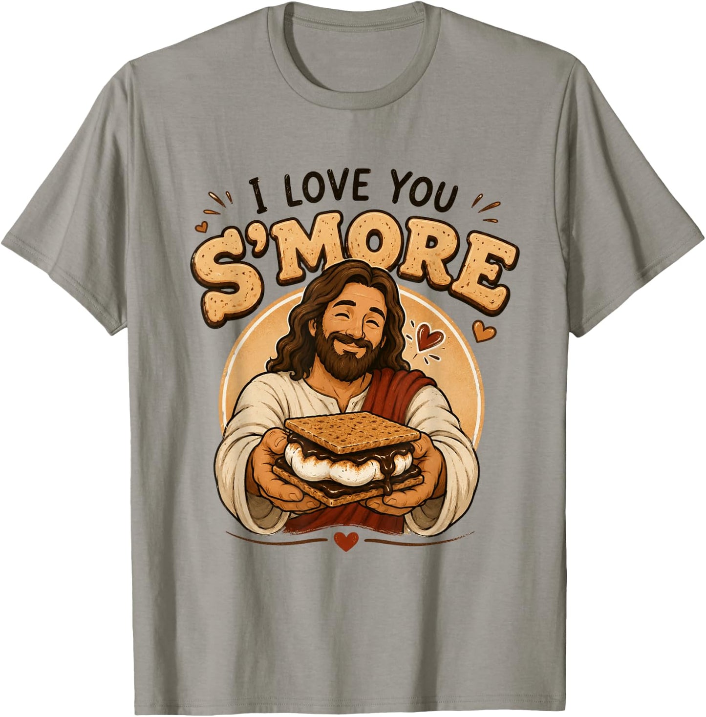 I Love You S'More Than You Know Funny Christian Camping T-Shirt - T-Shirt | Sand