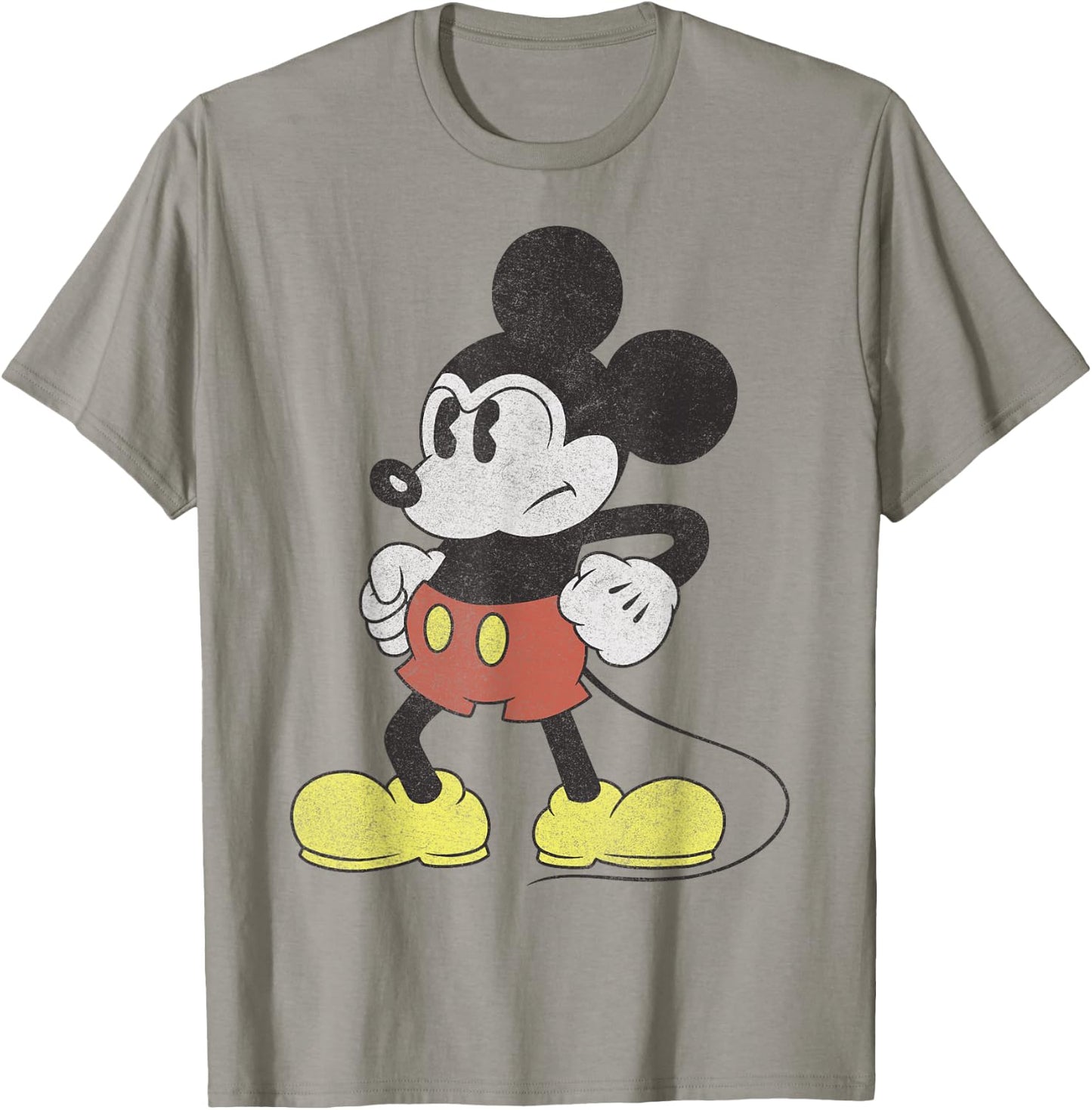 Disney Mickey And Friends Mickey Mouse Retro Grumpy T-Shirt - T-Shirt | Sand