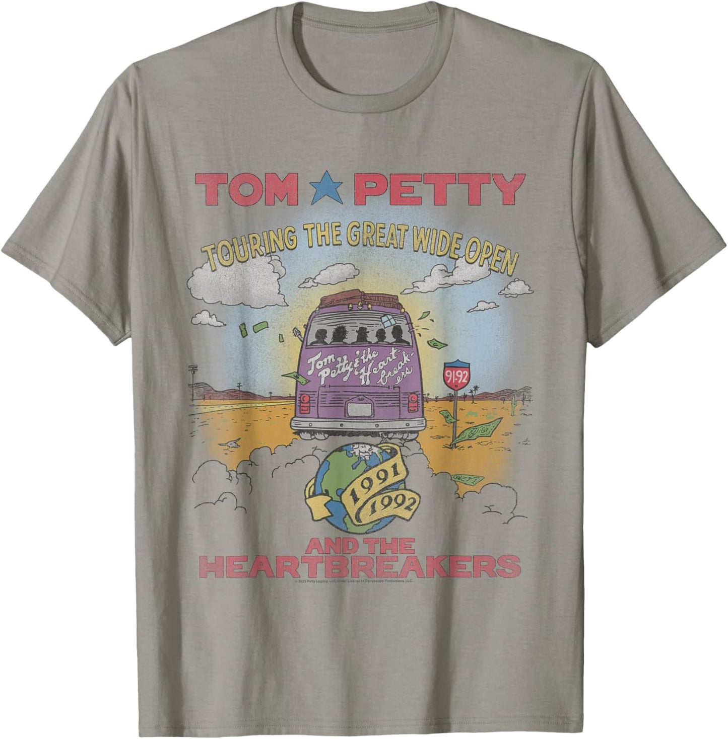 Tom Petty The Great Wide Open , White T-Shirt - T-Shirt | Sand