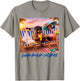 Goose Raccoon Flamingo Summer Vibes Tropical Beach Sunset T-Shirt - T-Shirt | Sand