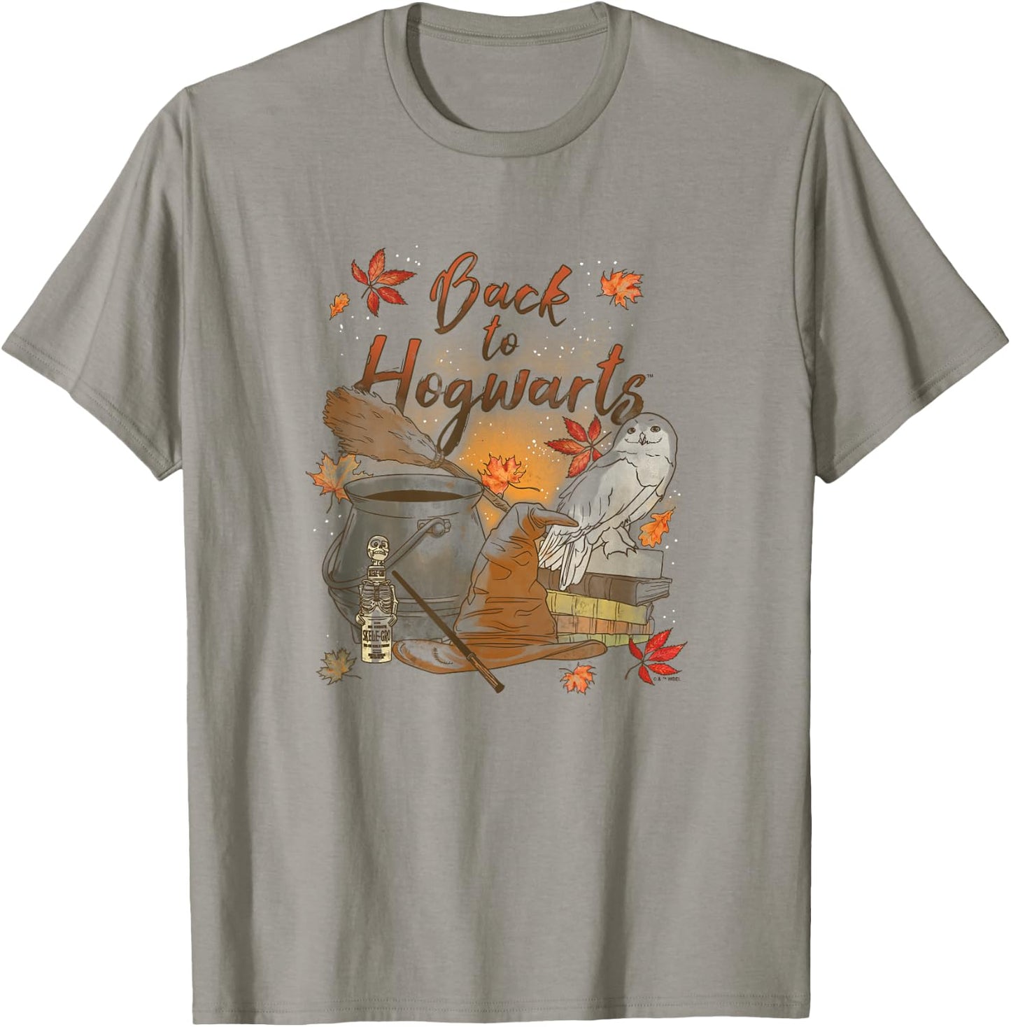 Harry Potter Back to Hogwarts Autumn Themed Hedwig Poster T-Shirt - T-Shirt | Sand