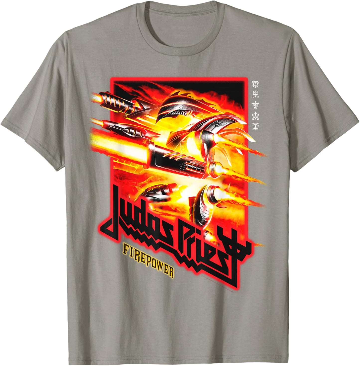 Judas Priest – Firepower Figure Red T-Shirt - T-Shirt | Sand