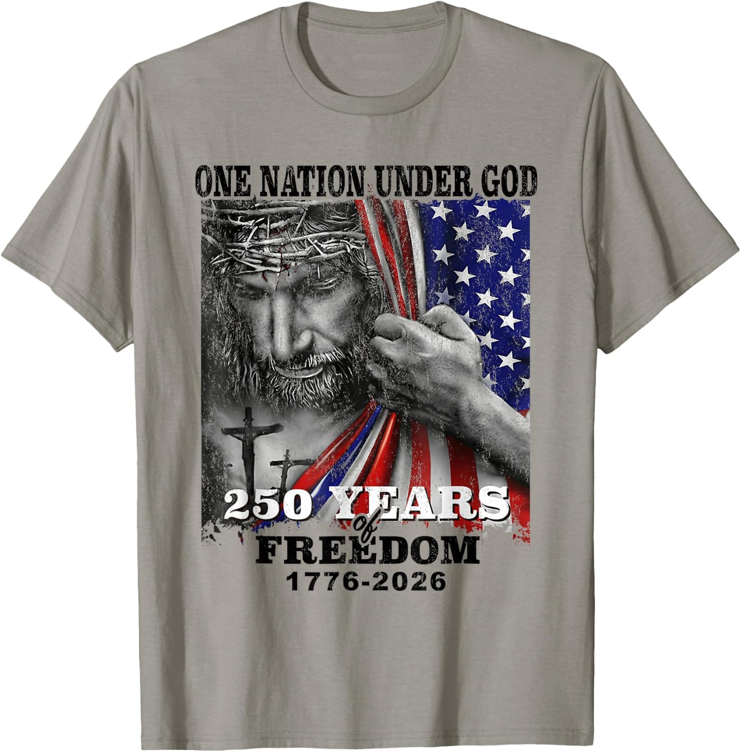 250 Years American 250th 4th of July Anniversary 1776-2026 T-Shirt - T-Shirt | Sand