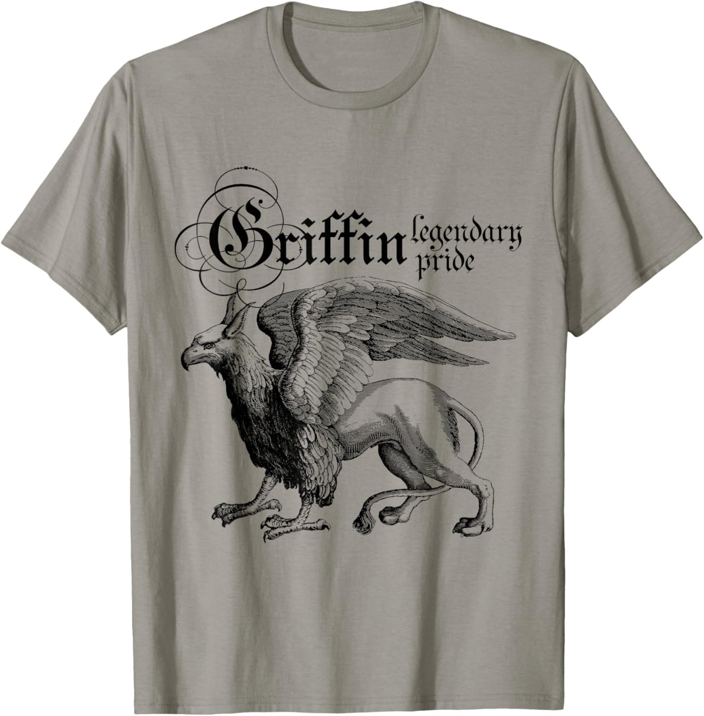 Griffin Legendary Pride, Mythical Welsh, Griffin T-Shirt - T-Shirt | Sand