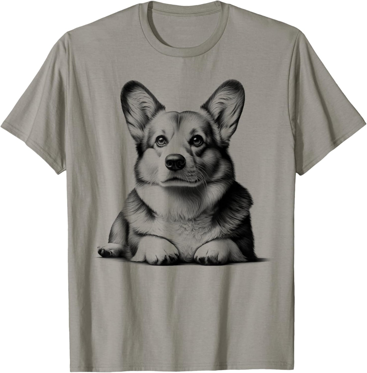 Joli corgi en pose couchée comme portrait cool T-Shirt - T-Shirt | Sand