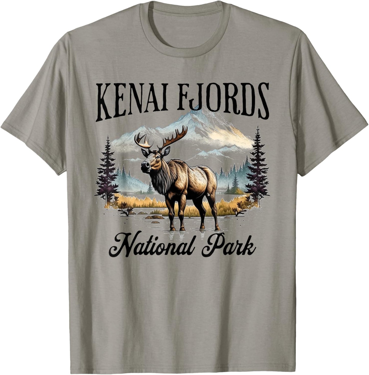 Kenai Fjords National Park T-Shirt - T-Shirt | Sand