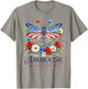 250th Anniversary Dragonfly USA Flag Patriotic 4th of July T-Shirt - T-Shirt | Sand