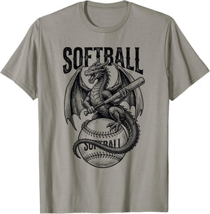 Softball Dragon T-Shirt - T-Shirt | Sand