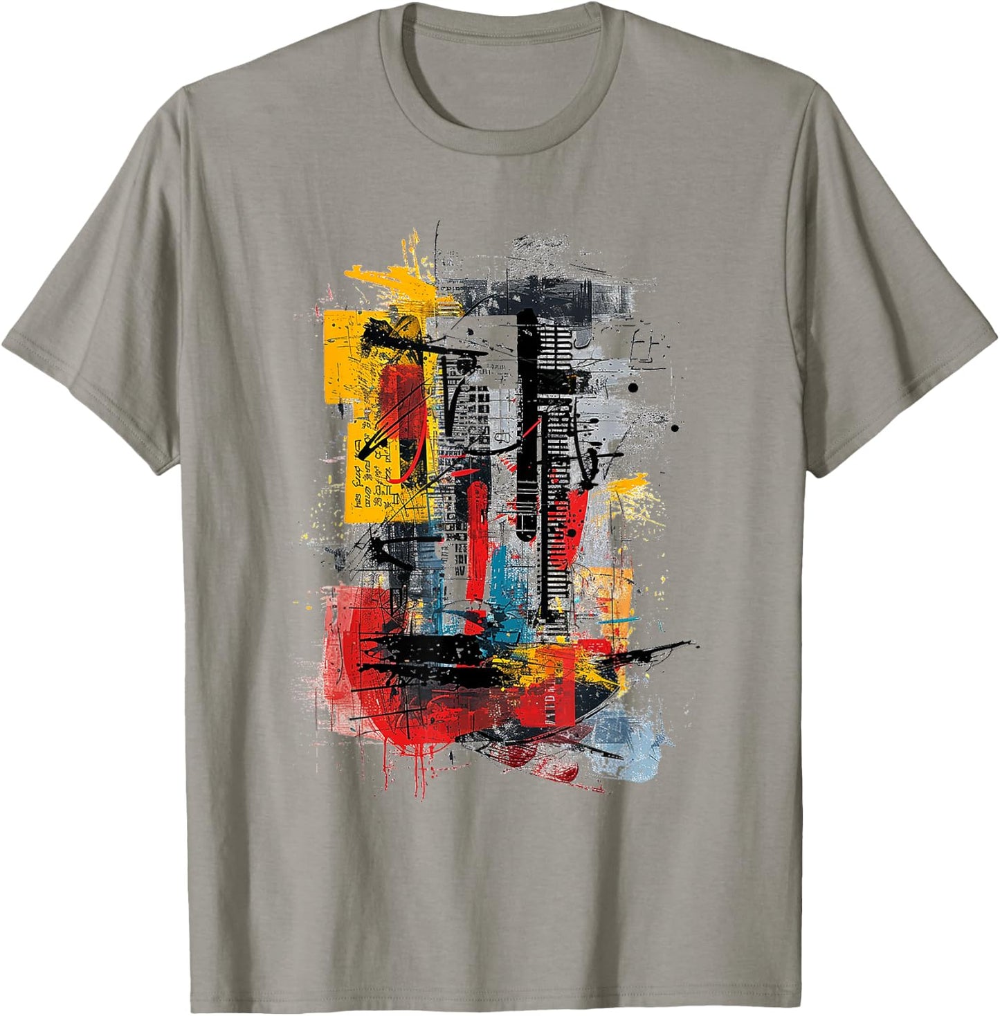 Abstract Art Pattern Drawing Illustration Painting , white, S T-Shirt - T-Shirt | Sand