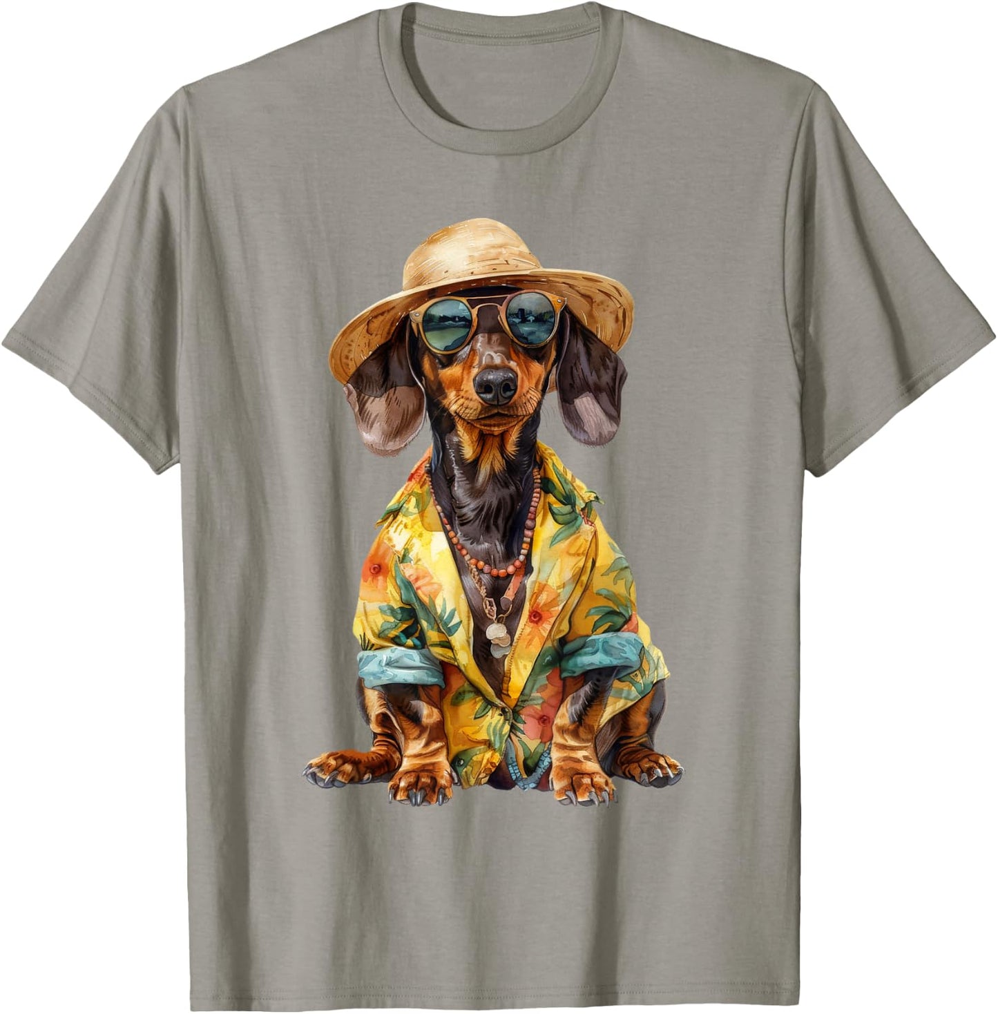 Summer Dog Dackel & Dachshund T-Shirt - T-Shirt | Sand