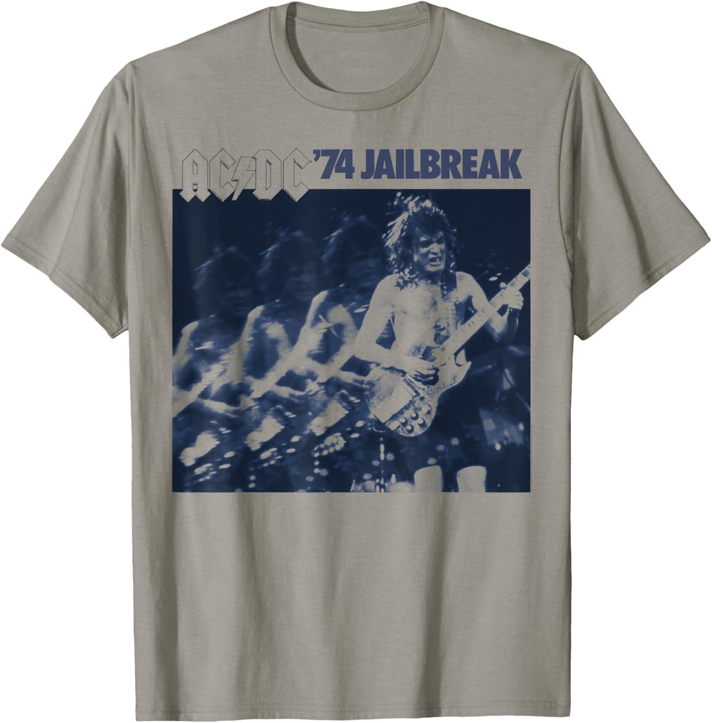 AC/DC - The cover of the 1974 EP Jailbreak has disappeared T-Shirt - T-Shirt | Sand