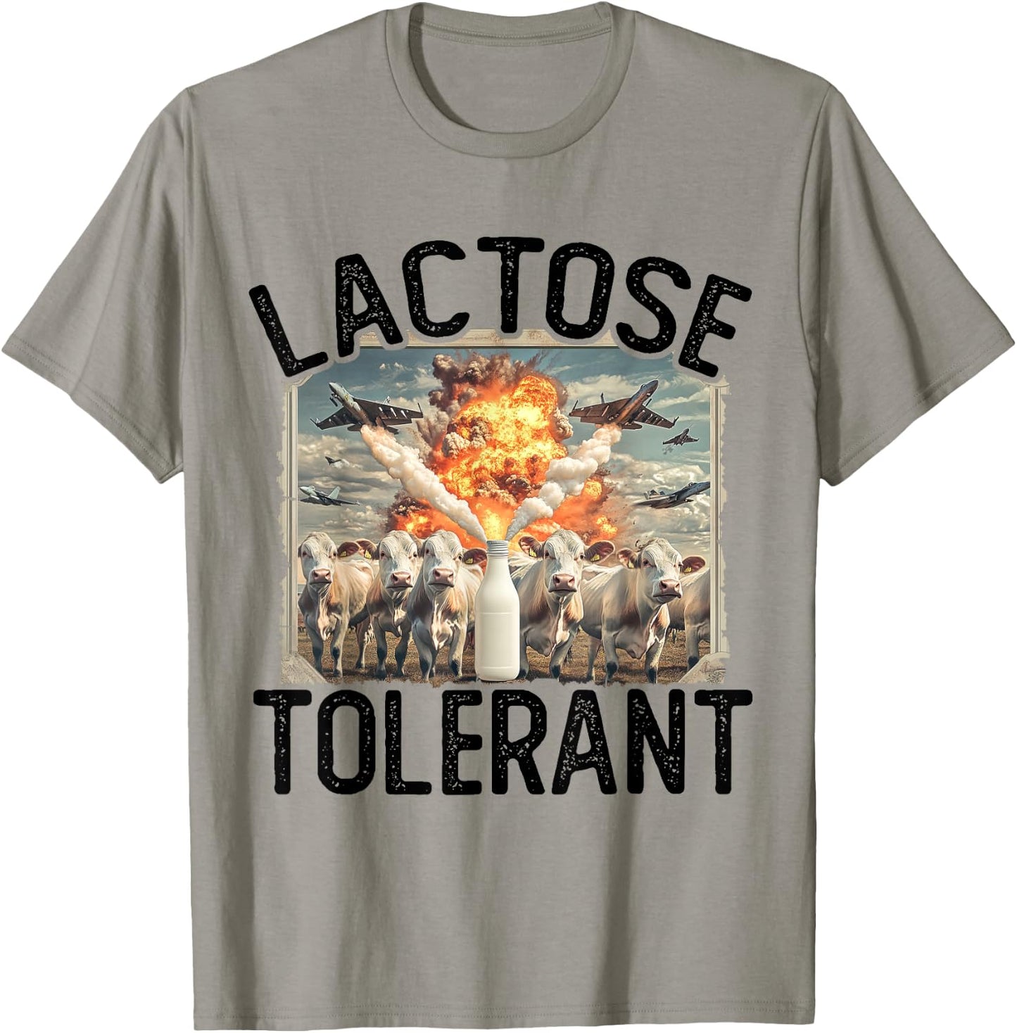 Lactose Tolerant | Milk Lover | Pro Dairy T-Shirt - T-Shirt | Sand