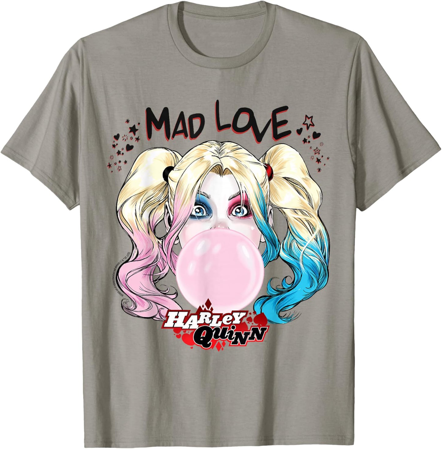 Batman Harley Quinn Bubblegum Mad Love , white, S T-Shirt - T-Shirt | Sand
