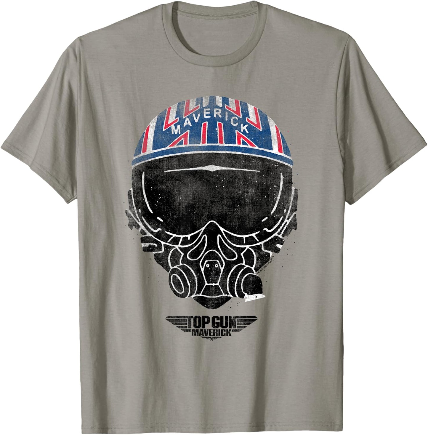 Top Gun Maverick Helmet , grey, S T-Shirt - T-Shirt | Sand