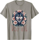 Wolf Girl Loves Wolves Kids Vintage Wolf Floral T-Shirt - T-Shirt | Sand