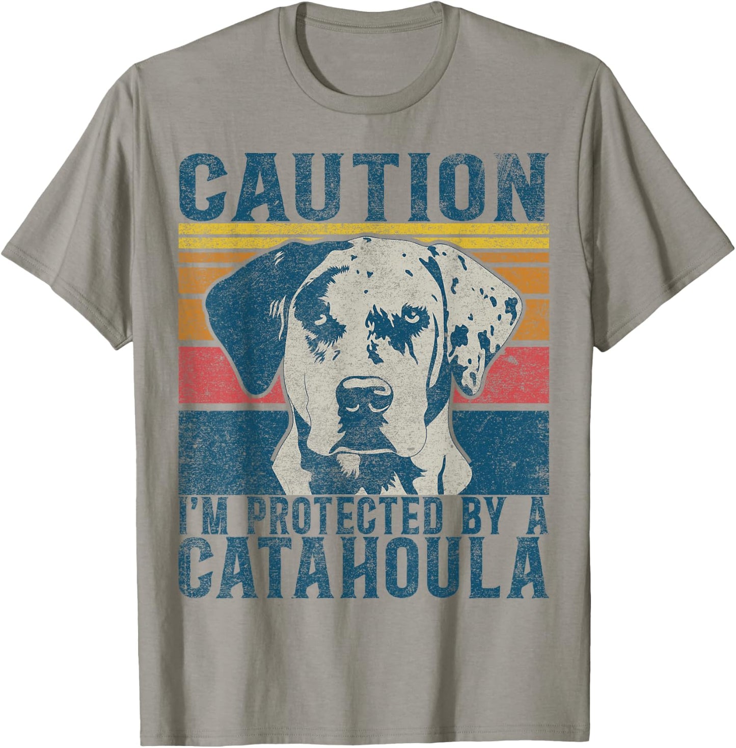 Louisiana Catahoula Leopard Dog Collar Louisiana State Dog T-Shirt - T-Shirt | Sand