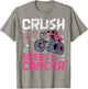 Crush Breast Cancer Awareness Monster Truck kids Boys Girls T-Shirt - T-Shirt | Sand