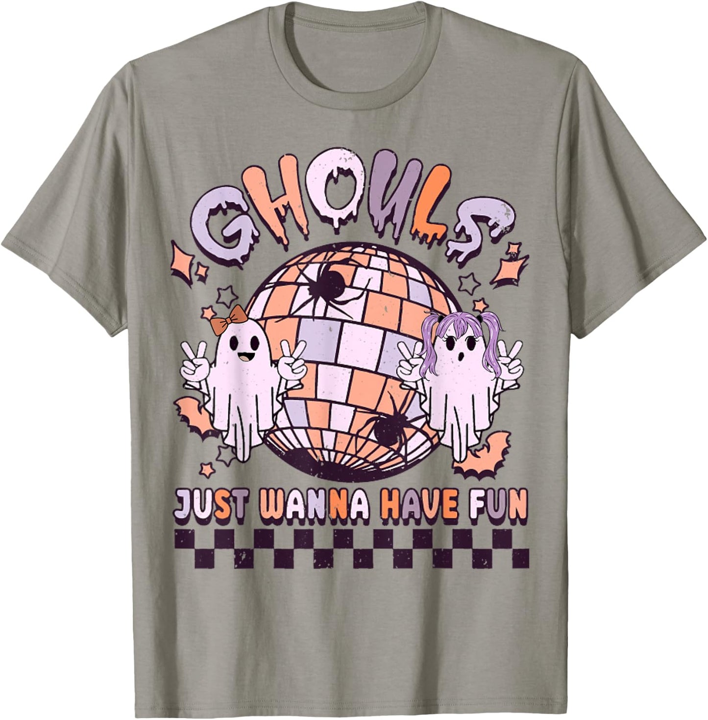 Ghouls Just Wanna Have Fun Women's Retro Halloween Costume T-Shirt - T-Shirt | Sand