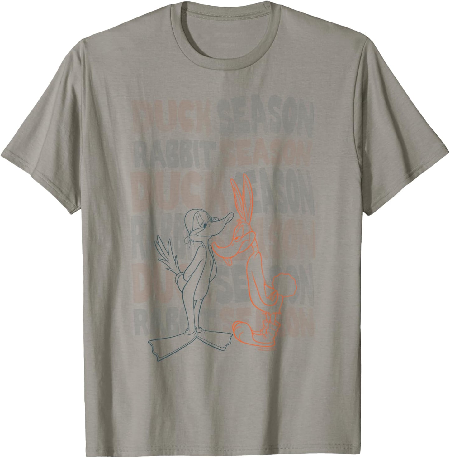 Looney Tunes Duck Season Rabbit Season T-Shirt - T-Shirt | Sand