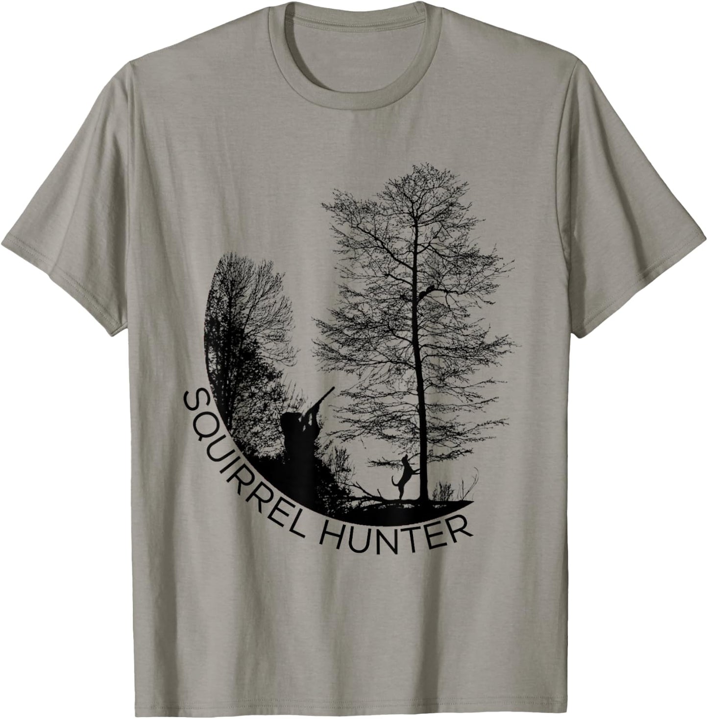 Squirrel Hunter - Hunting Dogs - Outdoorsman T-Shirt - T-Shirt | Sand