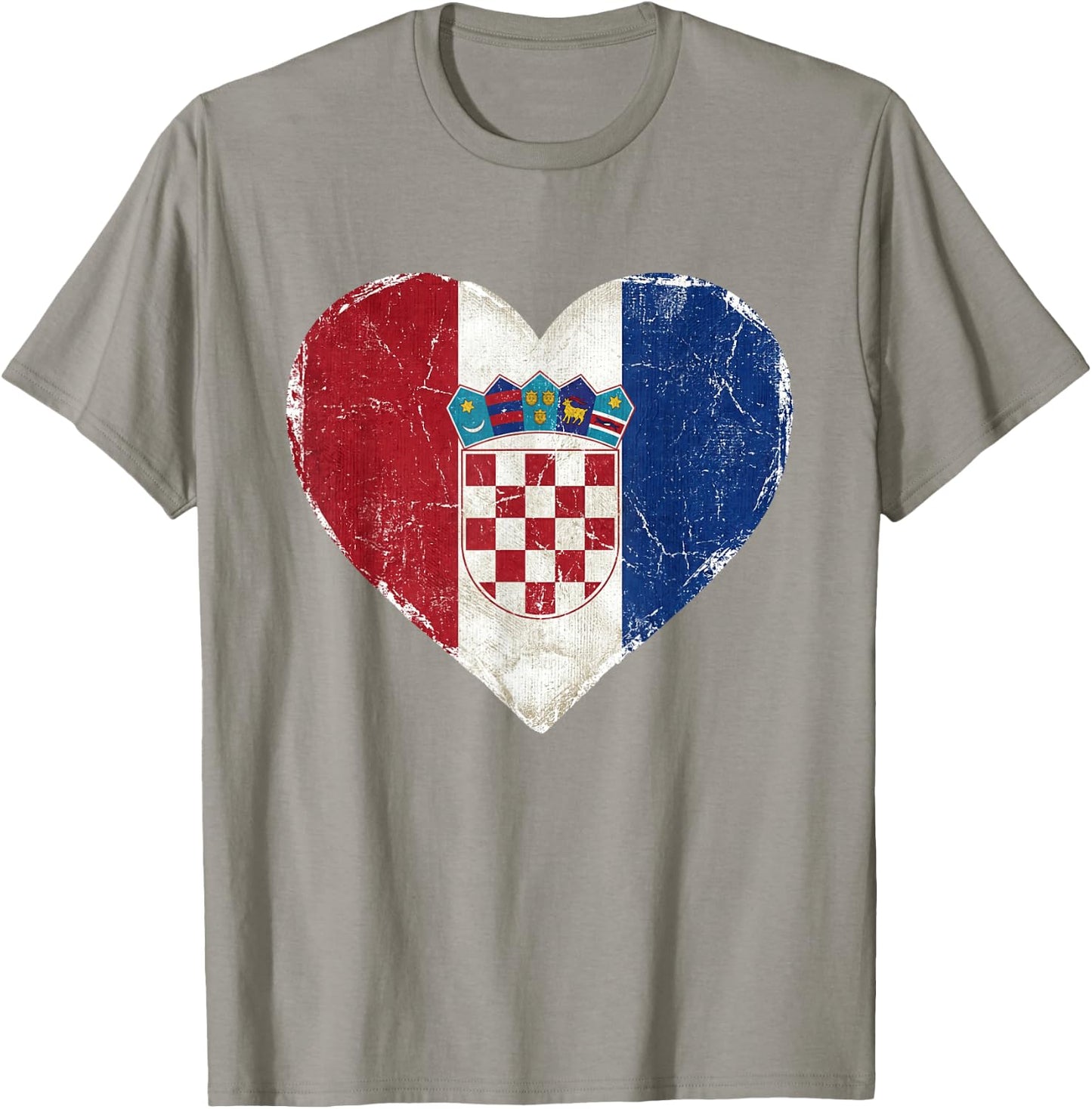 Croatia Hrvatska Flag Zagreb Croatian Jersey Retro T-Shirt - T-Shirt | Sand
