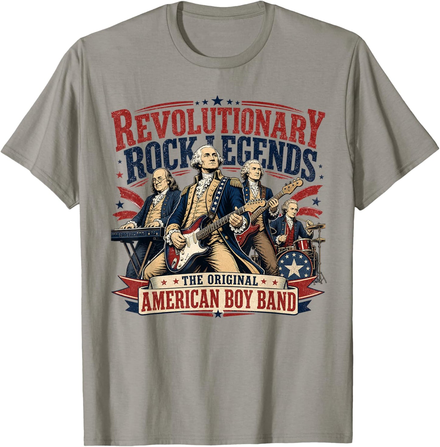 Revolutionary Rock Legends Original American Boy Band T-Shirt - T-Shirt | Sand