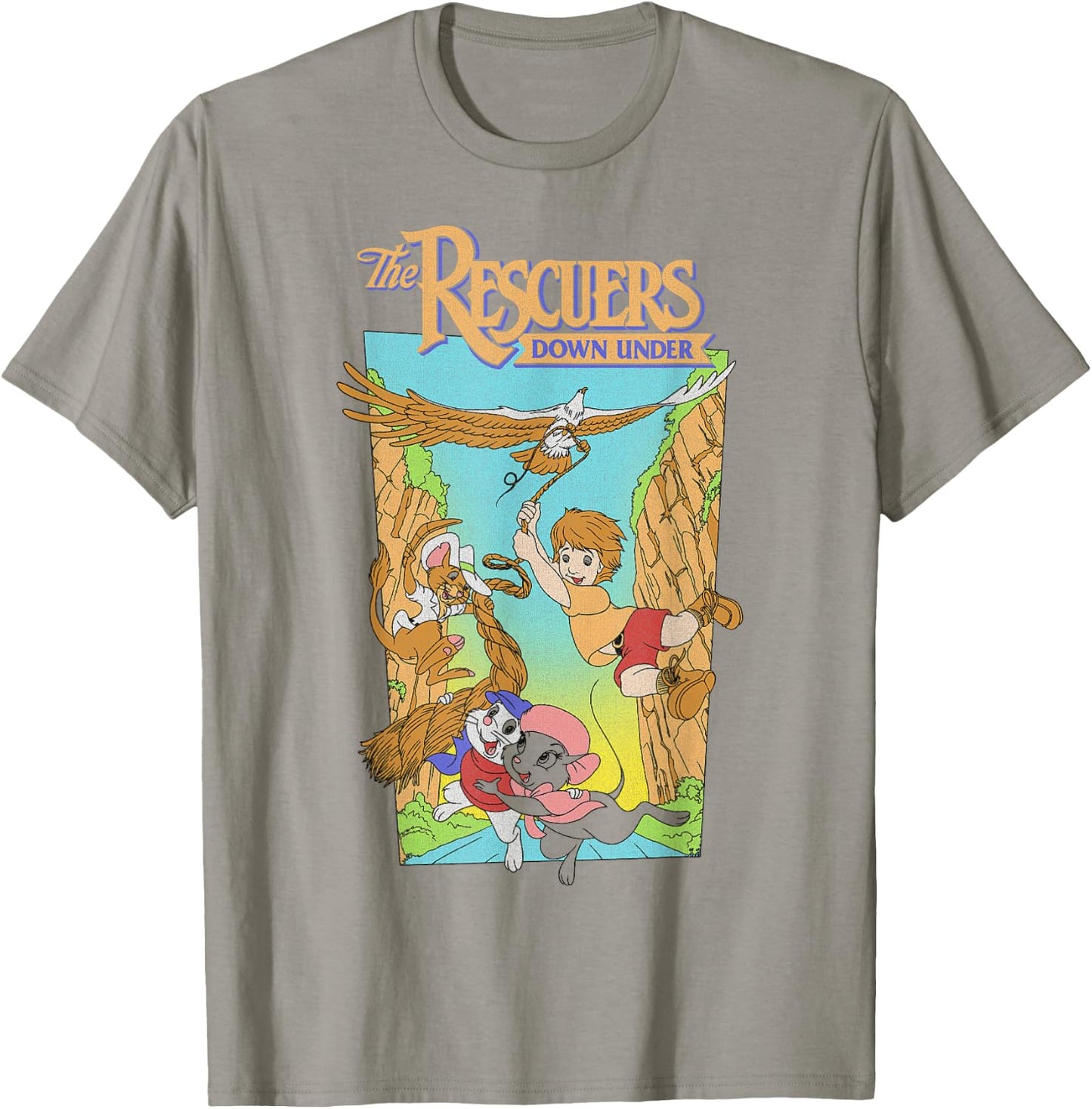 Disney Rescuers Cody Eagle Poster Style Distressed T-Shirt - T-Shirt | Sand