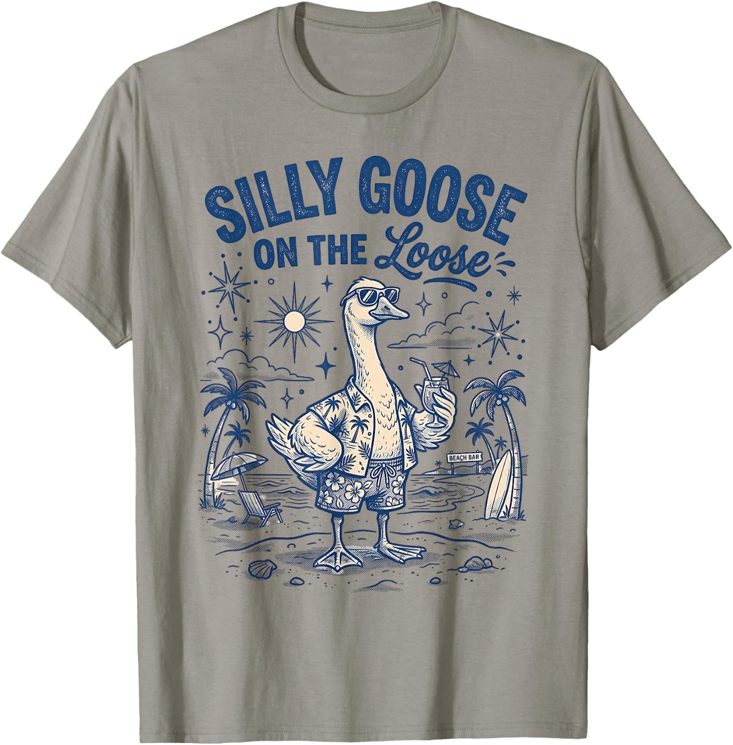 Silly Goose On The Loose T-Shirt - T-Shirt | Sand
