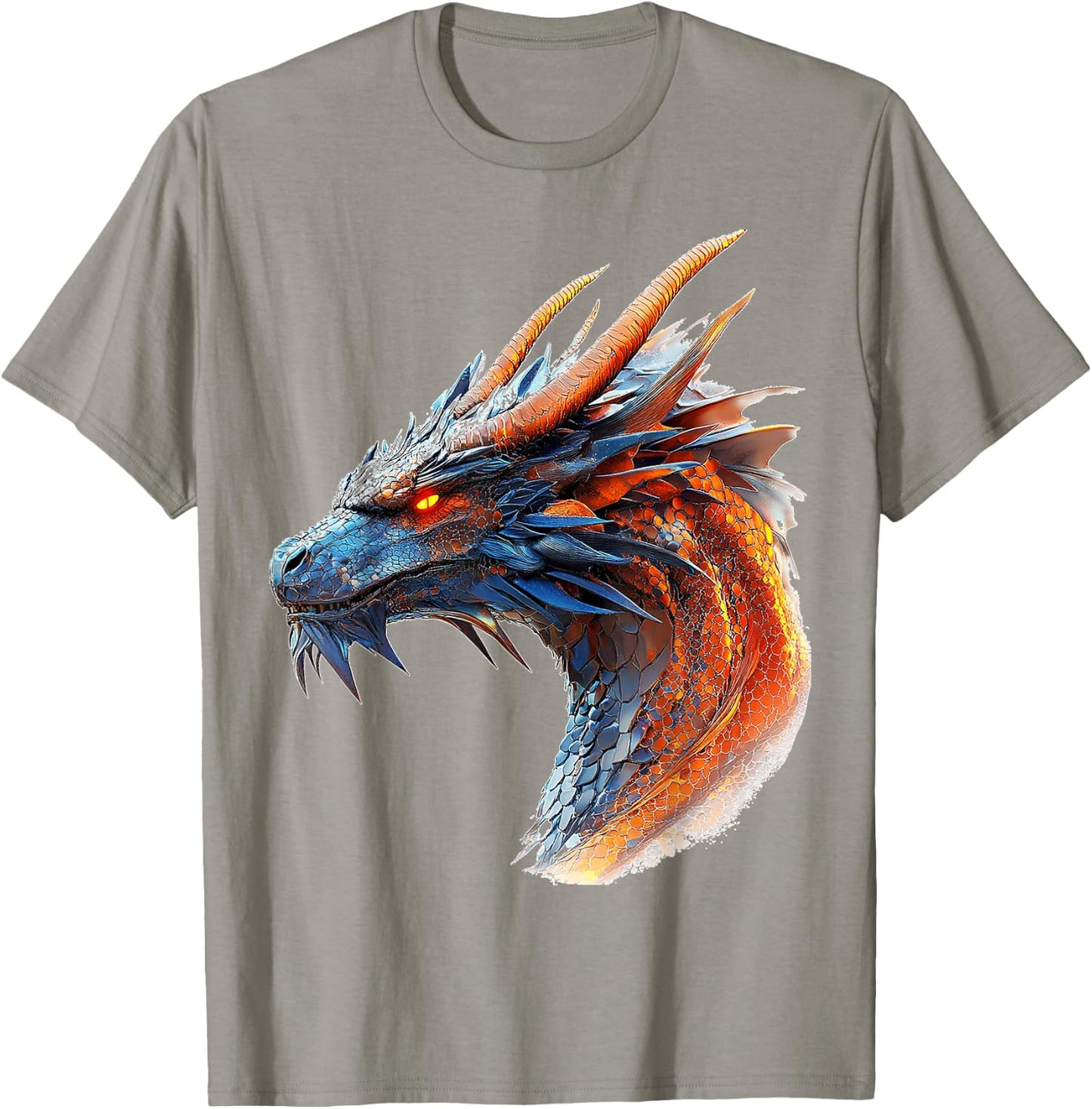 Dragon Drake Mythical Illustration Dragon Drake , white, S T-Shirt - T-Shirt | Sand